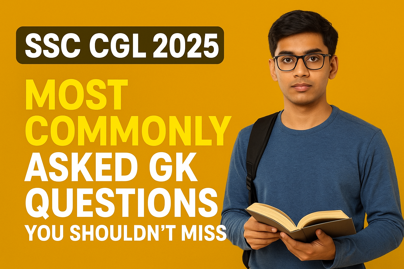 SSC CGL 2025: Most Commonly Asked GK Questions You Shouldn’t Miss
